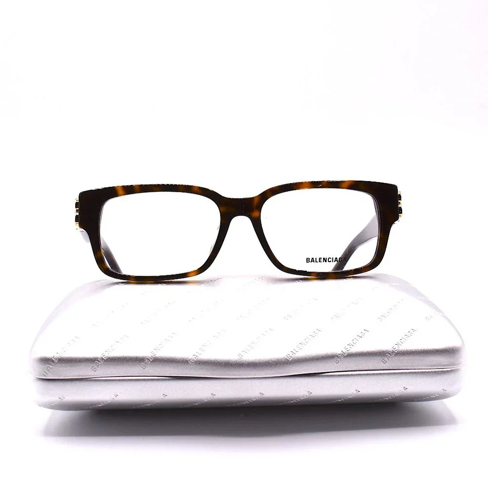 NEW BALENCIAGA BB0105O 002 HAVANA AUTHENTIC EYEGLASSES FRAME